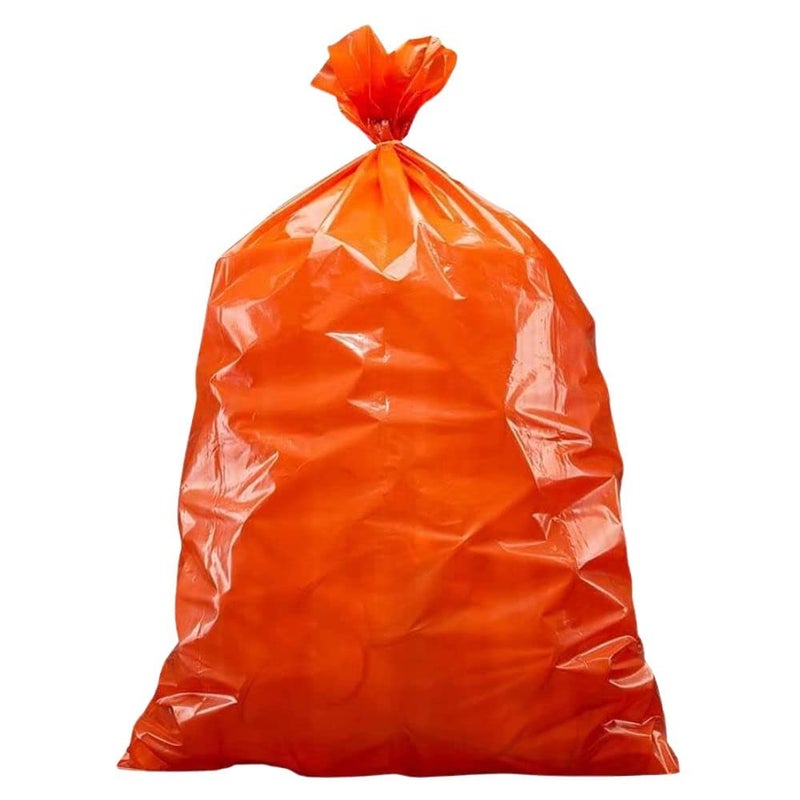 Plasticplace 55-60 gallon Trash Bags â”‚ 1.2 Mil â”‚ Orange Heavy Duty Garbage Can Liners â”‚ 38â€ x 58â€ (50 Count) - Image 2